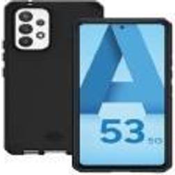 Mobilis Mobilis SPECTRUM Bagsidecover til mobiltelefon grov recycled, antimicrobial Impacthane solid matte black for Samsung Galaxy A53 5G