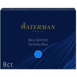 Blækbeholder Standard Serenity Blå (8) Waterman S0110860, 30stk