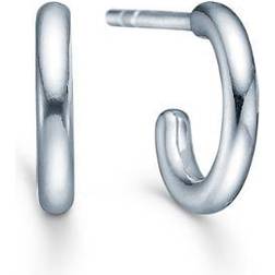 ID Fine Dash Hoops, Rhodium