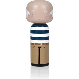 Lucie Kaas Pablo Kokeshi Doll in Black/Blue/White Dekofigur