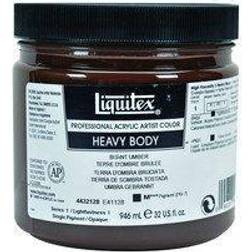 Liquitex heavy body 946ml burnt umber 128