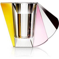 Manhattan Clear/Yellow/Brown/Rose Vase