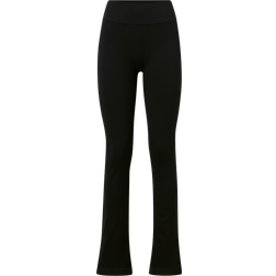 Seamless Rib Slit Pants Black Female