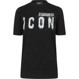 DSquared2 Icon Spray Logo T-shirt - Black