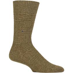 Mens Pair Burlington Structured Wool and Cotton Boot Socks 6.5-11 Mens