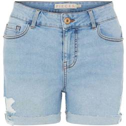 Lisa Hw Mid Length Shorts Blue Female