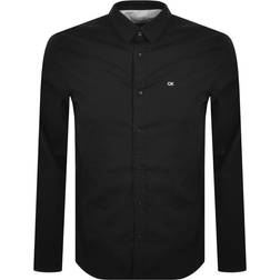 Calvin Klein Slim Poplin Stretch Shirt - Ck Black