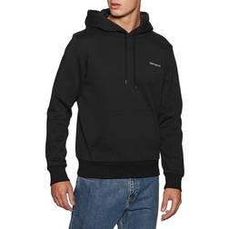 Carhartt WIP Hooded Script Embroidery Sweatshirt - Black/White