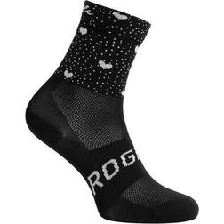 Rogelli Hearts Strømper Dame Q-Skin Sort/Hvid 40-43