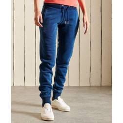 Superdry Lady Vintage Logo Embroidered Joggers - Rich Charcoal Marl