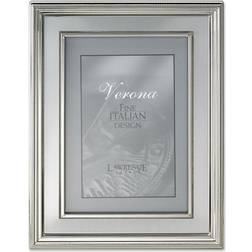 Lawrence Frames Lawrence Frames Silver Plated Metal Picture Frame Brushed Silver Inner Panel 4" x 6" Photo Frame