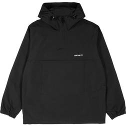 Windbreaker Pullover Jacket - Black/White Male