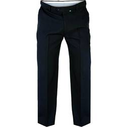 Duke Duke Mens Kingsize Max D555 Adjustable Waist Trousers (60L) (Black)