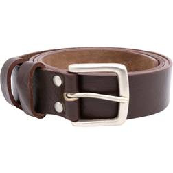 D555 Herren Liam Handgefertigt Echtleder Hide Gürtel - Braun