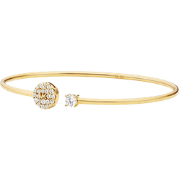 Michael Kors Disk Stud Bangle - Gold/Transparent