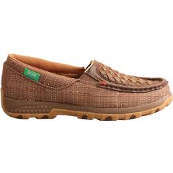 Twisted X Driving Moc with Cellstretch - Woven Brown/Coffee