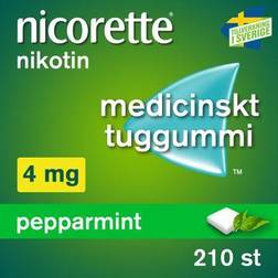 Nicorette Pepparmint 4mg 210 st Tuggummi