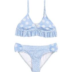 Girl's Where To Ruffle Triangle Bikini Set