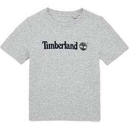 Timberland Boy's Logo Short Sleeve T-shirt - Chine Grey (T25P22)