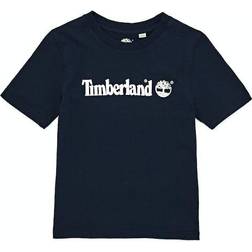 Timberland Boy's Logo Short Sleeve T-shirt - Navy (T25P22-85T)