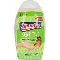 SPONTEX LATEX SENSITIVE guantes satinados sin polvo talla L