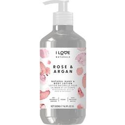 I love... I Love Naturals Hand & Body Lotion Rose & Argan 500ml