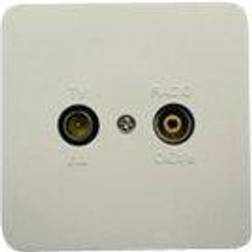 Maximum MAXIMUM Wall outlet TV/Radio finish