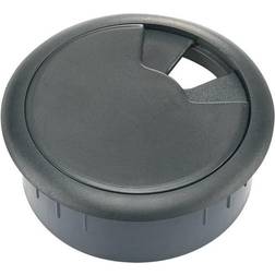 TRU Components TRU COMPONENTS 530045 Bordplade kabelgennemføring ABS Sort 1 stk (530045)
