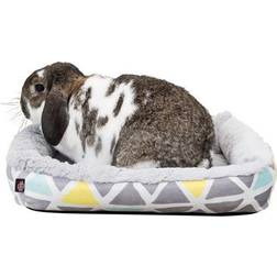 Bunny cuddly bed square