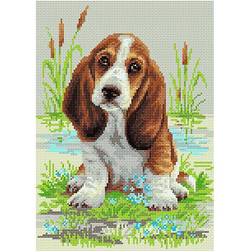 Riolis Mosaic Kit Basset Hound Puppy