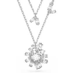 Swarovski Gema Layered Necklace - Silver/Transparent