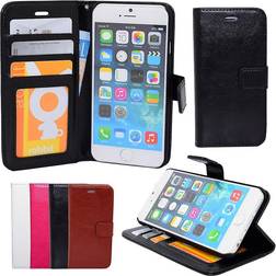 Leather Wallet Case with ID Pocket for iPhone 6/6S