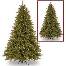 Feel Real 7.5' Lakewood Spruce Pre-Lit With 700 Dual Led Lights Multi Multi 7.5 Ft