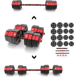 HMS Adjustable Weight Dumbbell and Barbell Set 40kg 2 pcs