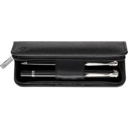 Pelikan Genarbtes Leder-Etui Schwarz