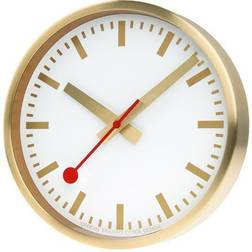 Mondaine Mondaine Pure Edition Aluminium Brushed Gold D Wall Clock