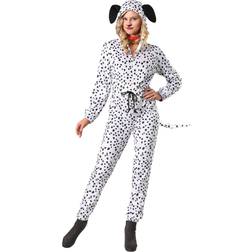 Cozy Dalmatian Jumpsuit Costume for Women