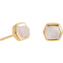 Kendra Scott Davie Stud Earrings - Gold/Transparent