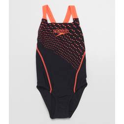 Maillot de bain Fille Medley Logo Noir/Rouge