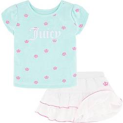 Juicy Couture Baby Girl's 2-Piece Terry Headband & Romper Set