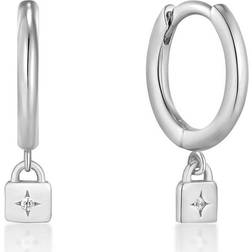 Ania Haie Padlock Huggie Hoop Earrings E032-01H