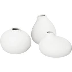 Blomus Nona Mini in White Set of 3 Vas