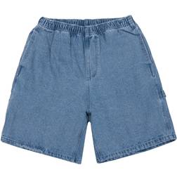 Obey Obey – Hardwork – Blåtvättade jeansshorts snickarstil
