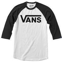 Classic Raglan Tee - White/Black