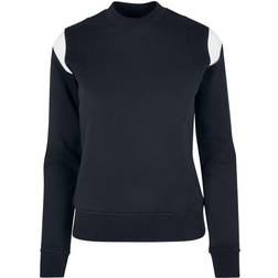 Urban Classics Ladies Inset College Sweater - Schwarz