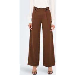 JDY Jdygeggo New Long Pant Jrs Noos - Marrone Chocolate Brown 990