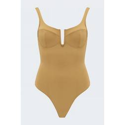 GOOD AMERICAN Scuba U Ring Corset Bodysuit