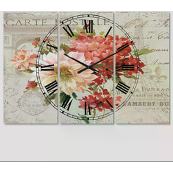 Design Art Farmhouse 3 Panels Wall Clock 36"