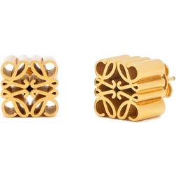 Loewe Anagram Stud Earrings - Gold