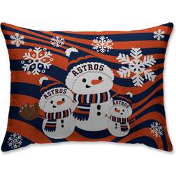 Pegasus Sports LLC Houston Astros Holiday Snowman Bed Pillow